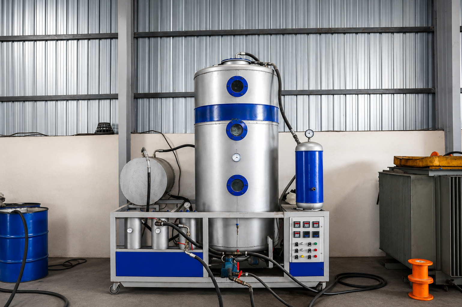 Oil purification plant